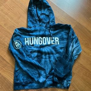 Barstool hungover tie dye sweatshirt